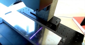 Video Ebenheitsmessung an Metallplatten Metal Plates
