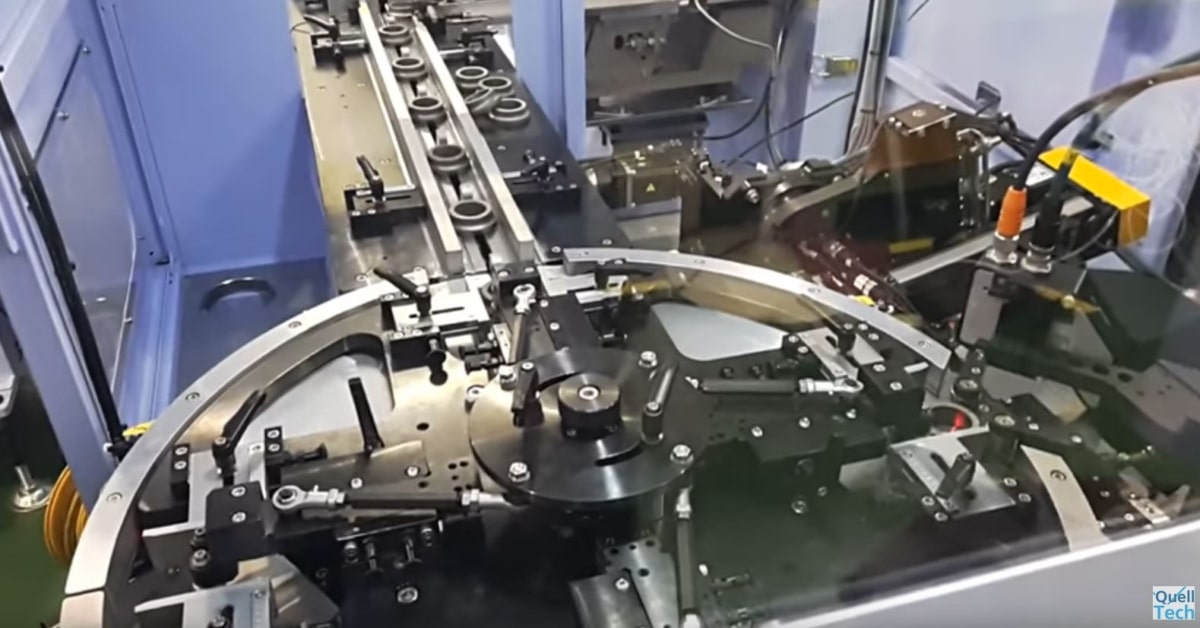 Optical Inline Measurement Technology: Index table with laser measuring stations