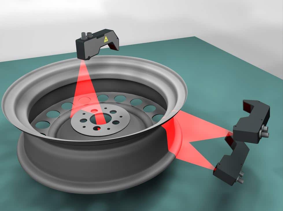 Wheel measurement with a 3D laser scanner