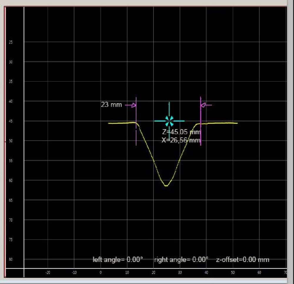 Weld Seam Guidance and Weld seam tracking of a V-seam with QuellTech QS-Track software